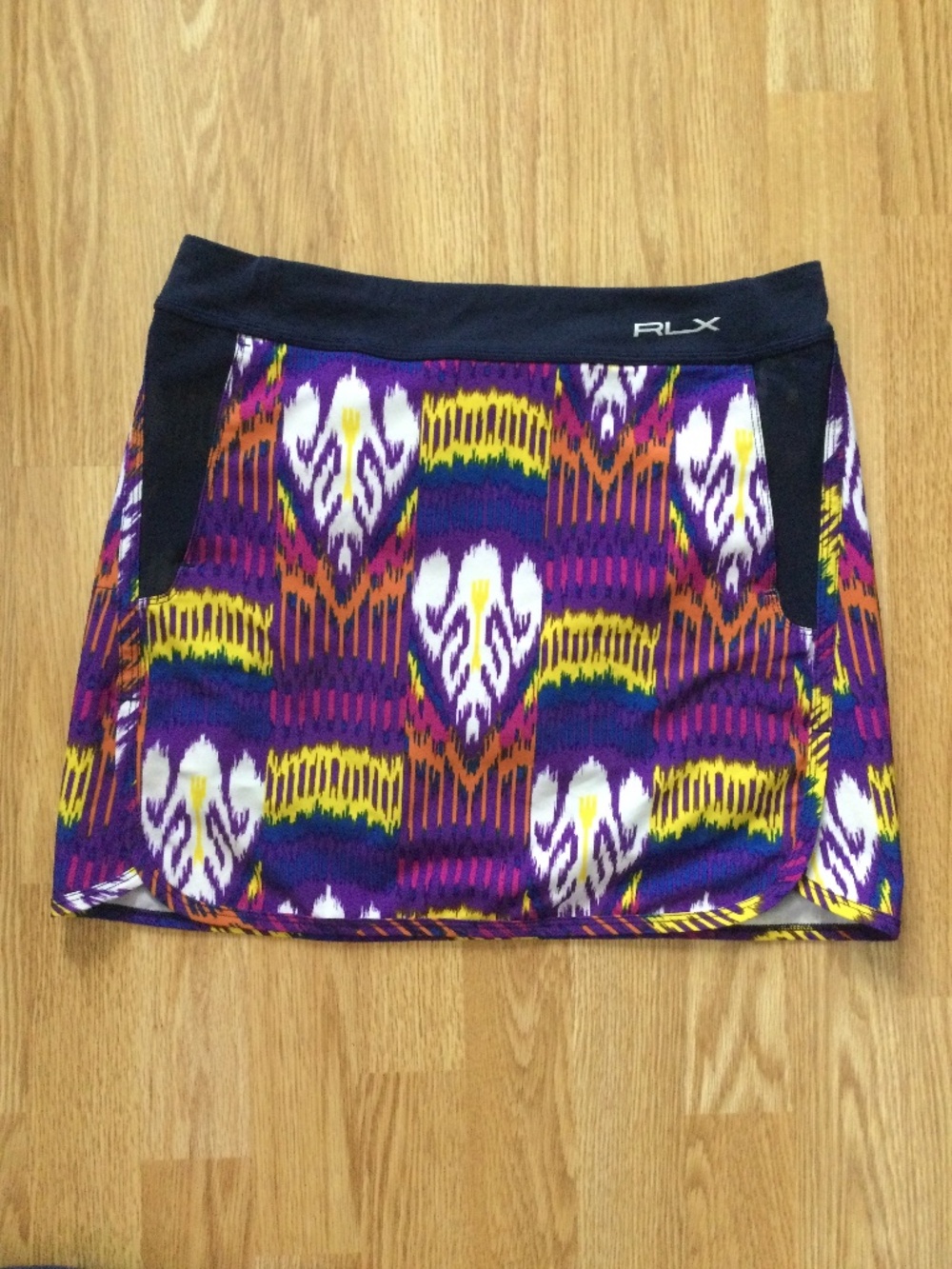 Ralph Lauren RLX Athletic Skirt / Skort S Golf Multicolor Navy Purple Orange